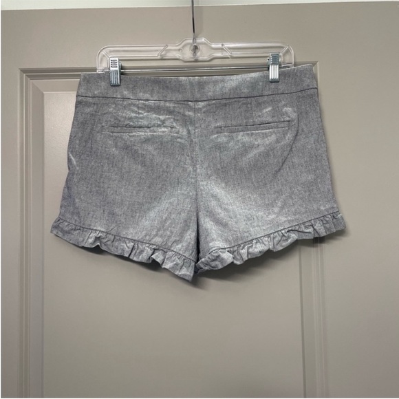 LOFT Grey Ruffle Shorts - Picture 7 of 7